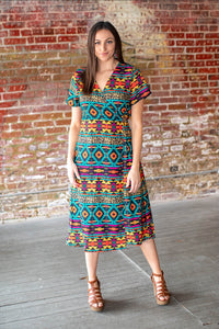 AZTEC LEOPARD DRESS (Small Only)