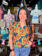 Load image into Gallery viewer, Floral Crush Blouse - Orange
