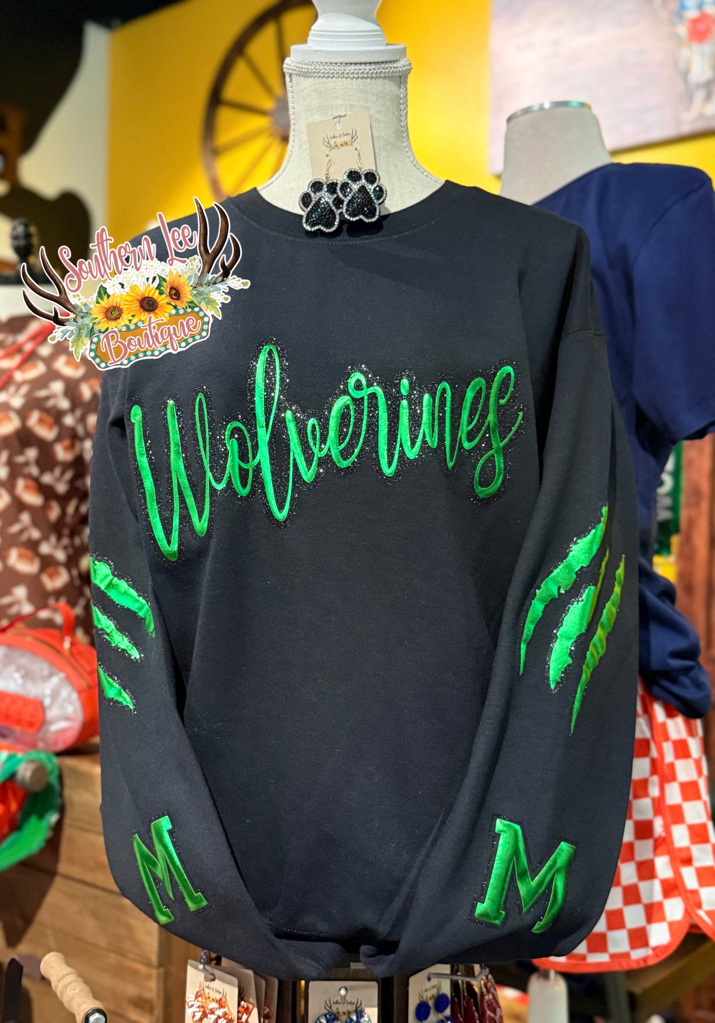 PRE-ORDER Wolverines Sweater (PSJA Memorial HS)