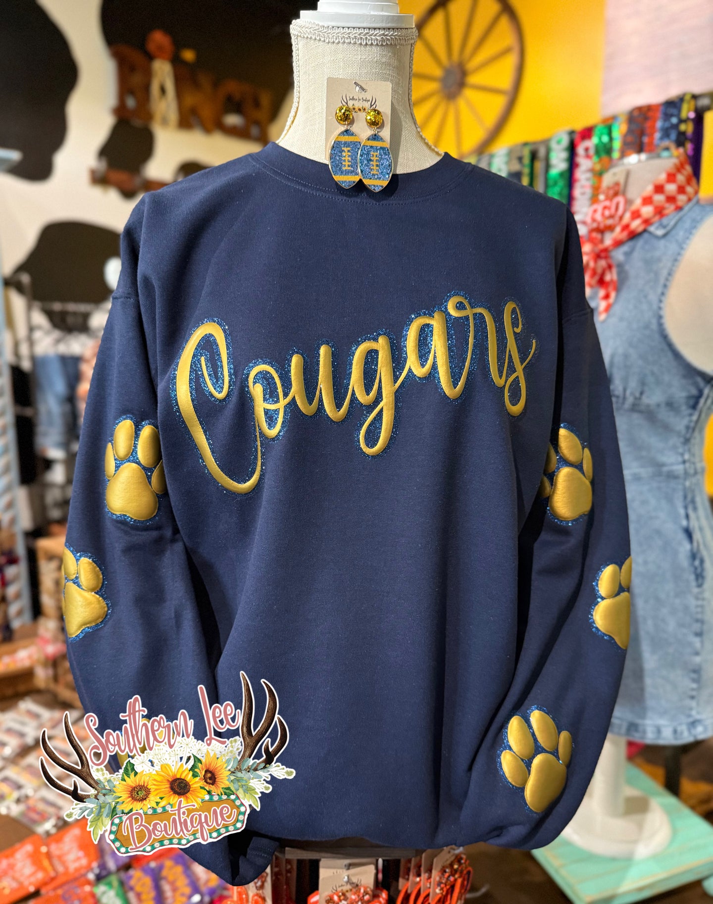 PRE-ORDER Cougars Sweater (Edinburg North HS)