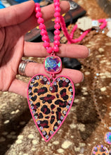 Load image into Gallery viewer, Leopard Heart Necklace
