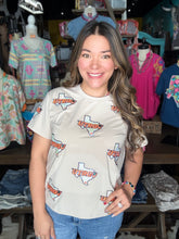 Load image into Gallery viewer, UTRGV Sequins Top Beige
