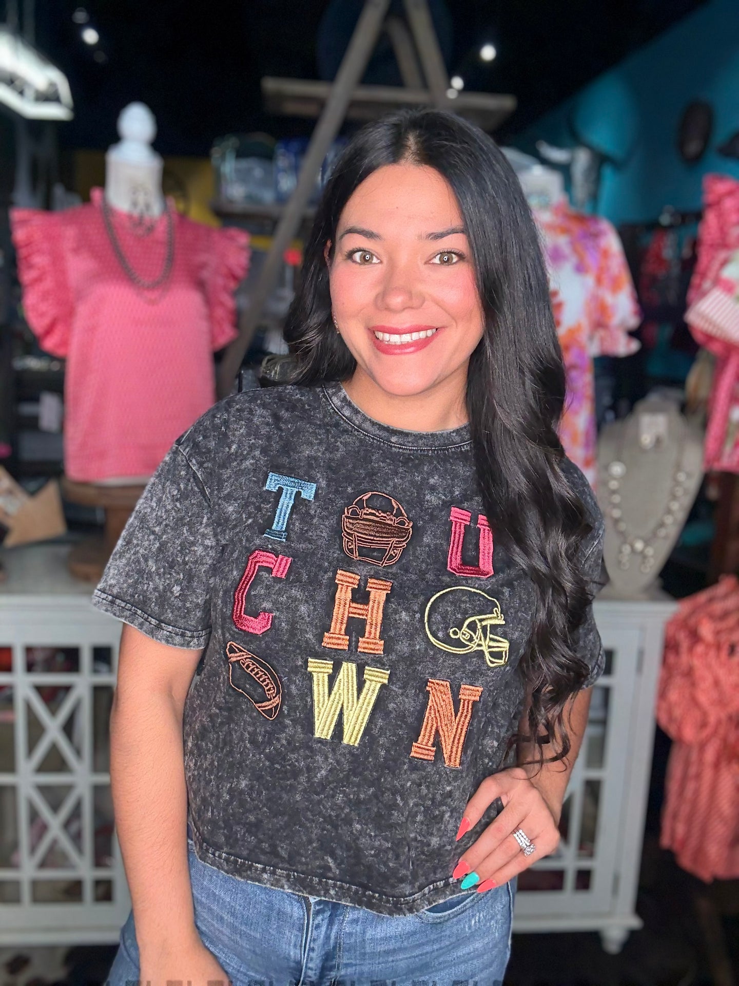 Touchdown Cropped Tee