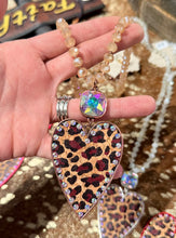 Load image into Gallery viewer, Leopard Heart Necklace

