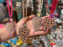 Load image into Gallery viewer, Leopard Heart Necklace
