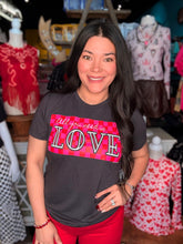 Load image into Gallery viewer, All You Need Is Love Checked Tee - Texas True
