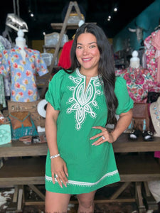 Kelly Chic Embroidered Dress