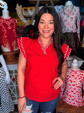 Load image into Gallery viewer, Cupid Red Blouse
