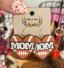 Load image into Gallery viewer, Mom Heart Sports Earrings
