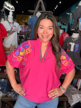 Load image into Gallery viewer, Jade Embroidered Blouse
