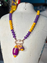 Load image into Gallery viewer, Football Bubble Charm Necklace
