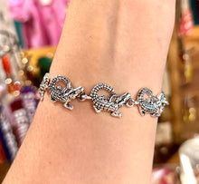 Load image into Gallery viewer, Silver Gator Bracelet
