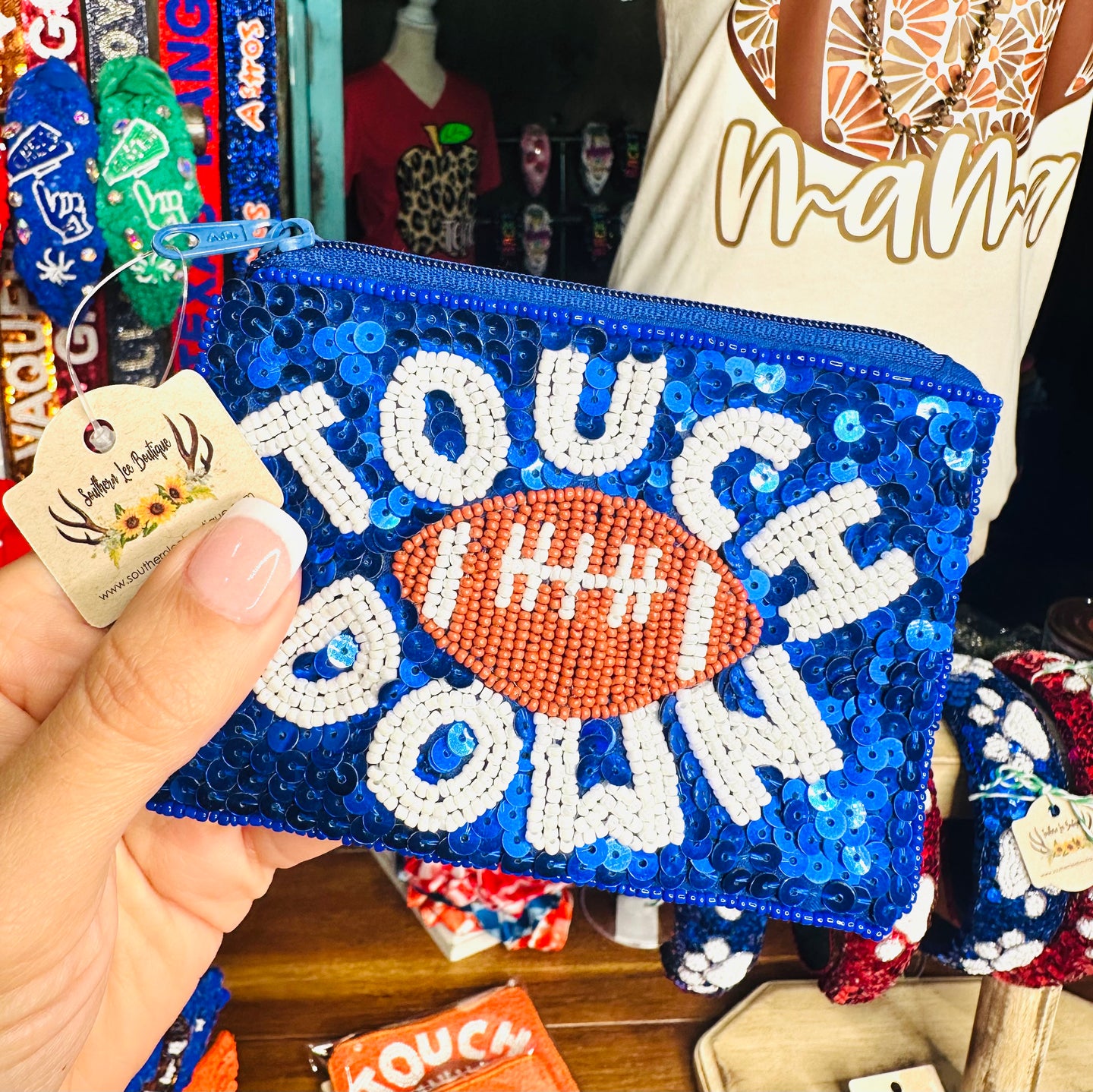 Touchdown Coin Pouch - Blue