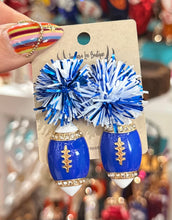 Load image into Gallery viewer, Pom Pom Football Earrings
