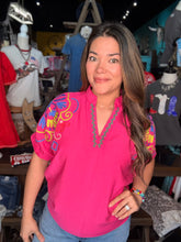 Load image into Gallery viewer, Jade Embroidered Blouse
