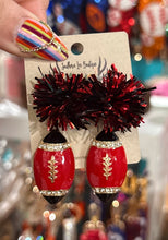 Load image into Gallery viewer, Pom Pom Football Earrings
