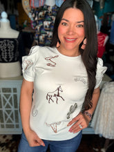 Load image into Gallery viewer, Western Embroidered Top
