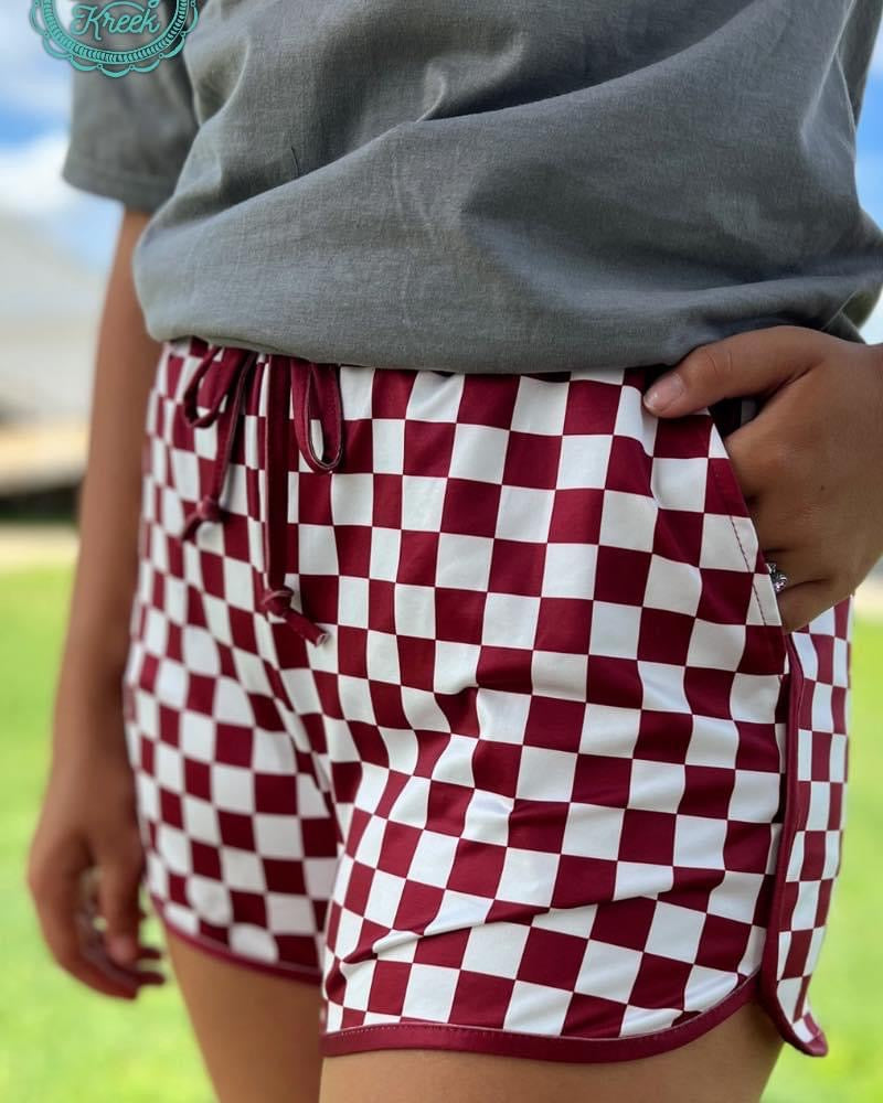 Pep Rally Shorts - Maroon