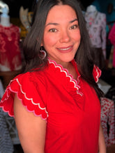 Load image into Gallery viewer, Cupid Red Blouse
