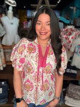 Load image into Gallery viewer, Paisley Pink Blouse
