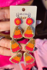 Candy Corn Earrings