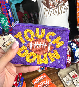 Touchdown Coin Pouch - Purple