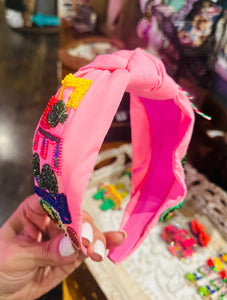 Fiesta Pink Headband