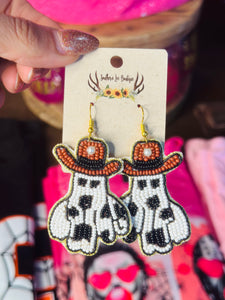 Cowboy Ghost Earrings