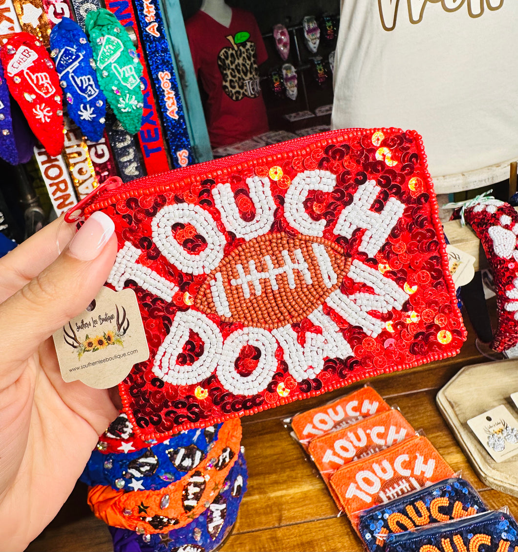 Touchdown Coin Pouch - Red