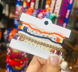 Houston Astros Bracelet Stack