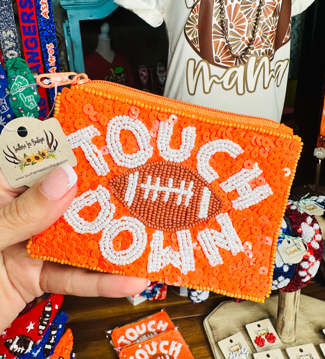 Touchdown Coin Pouch - Orange