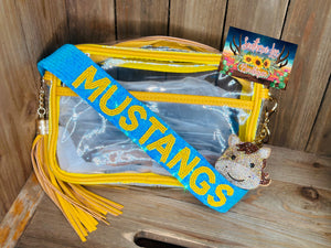 Mustangs Sequins Strap - Baby Blue