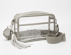 Clear Crossbody - Silver