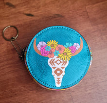 Load image into Gallery viewer, FLORAL LONGHORN POUCH
