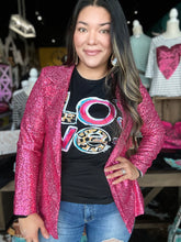 Load image into Gallery viewer, HOT PINK SEQUINS BLAZER
